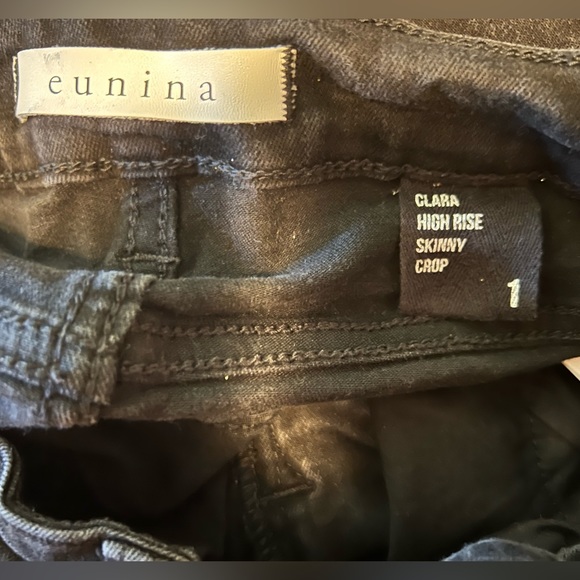 Eunina Clara High Rise Skinny Crop jeans size 1 - Picture 5 of 5
